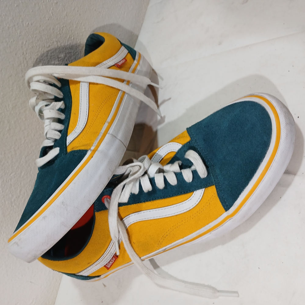 Vibrant Yellow and Green Vans